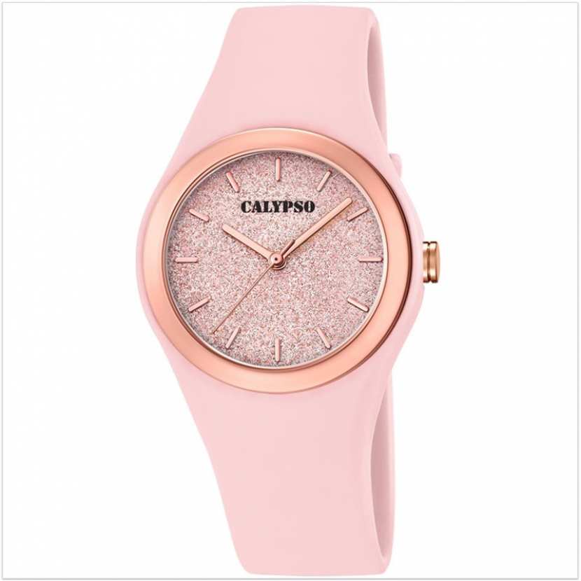 Montre fille paillettes rose | Calypso K5755/6